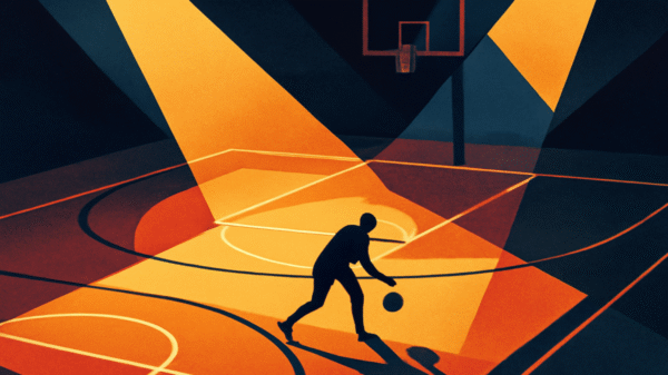 LeBron James illustration for LeBron James biography