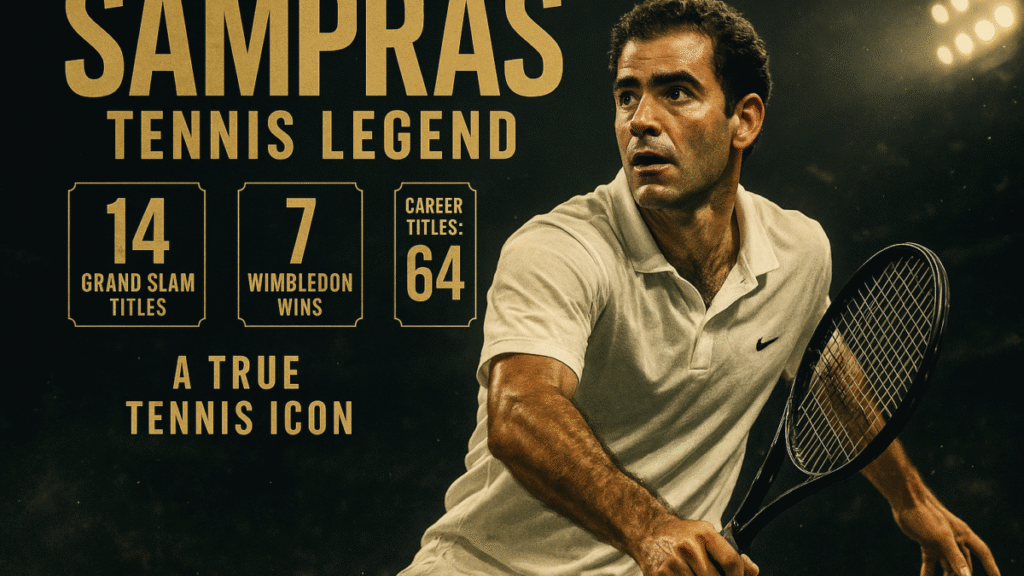 Pete Sampras illustration for Pete Sampras biography