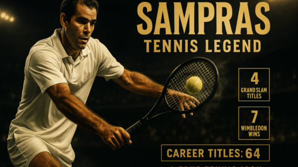 Pete Sampras illustration for Pete Sampras biography